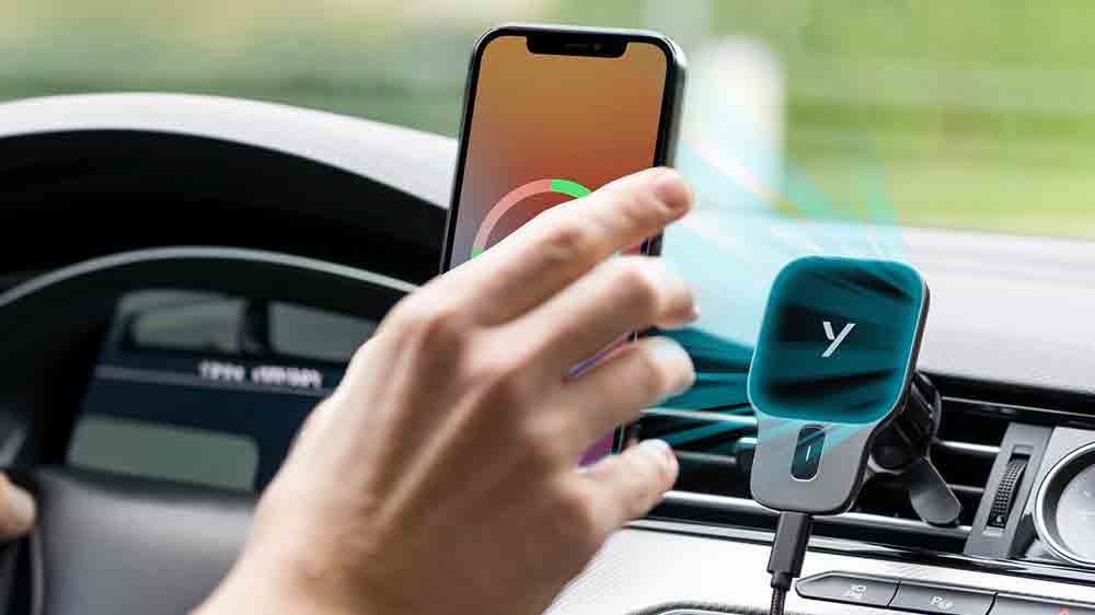 Magnetický držák Yenkee YSM 620 MAGPRO přitahující telefon _03