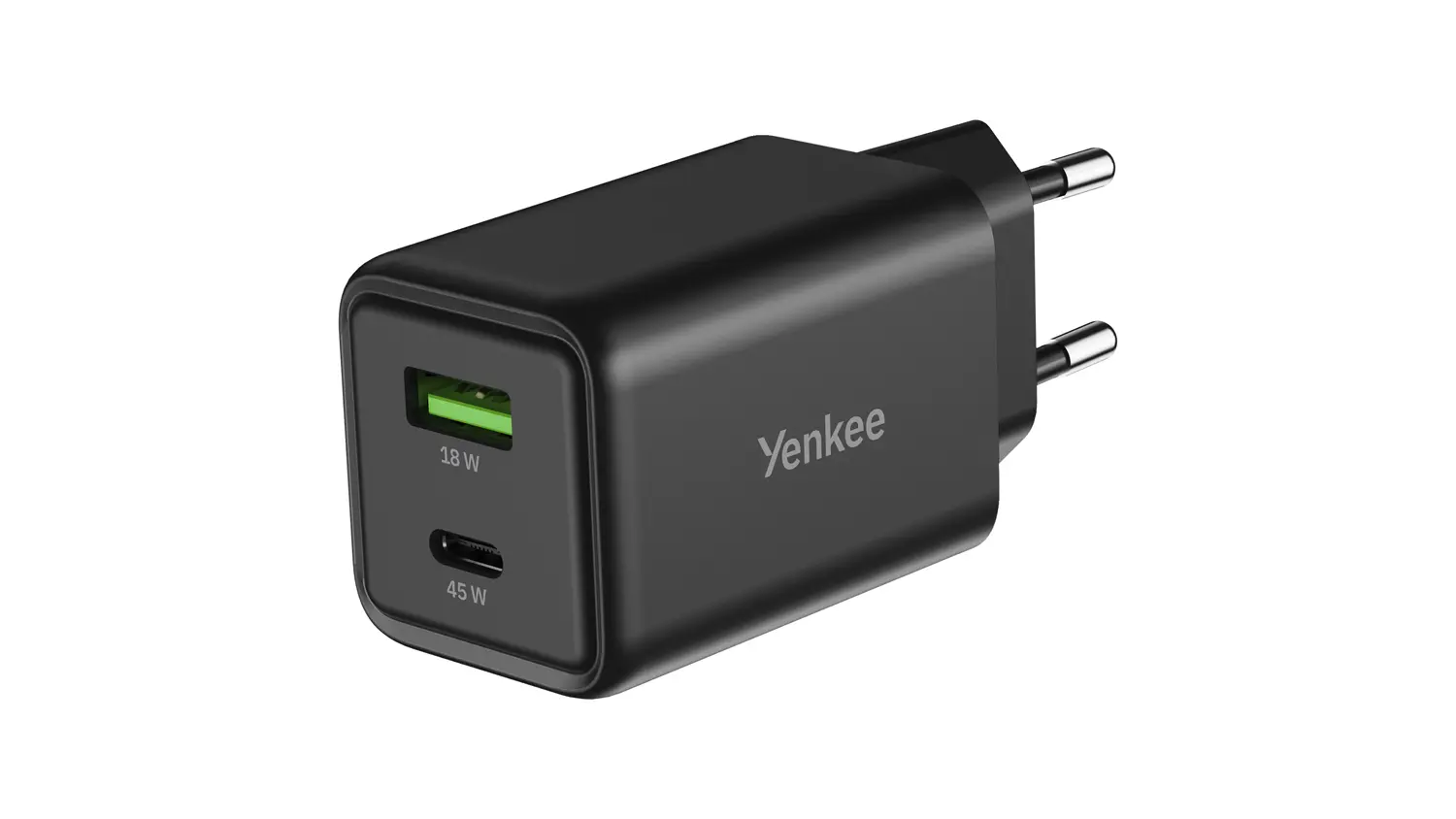 Univerzálna USB nabíjačka Yenkee YAC C45 GAN 45 W čierna