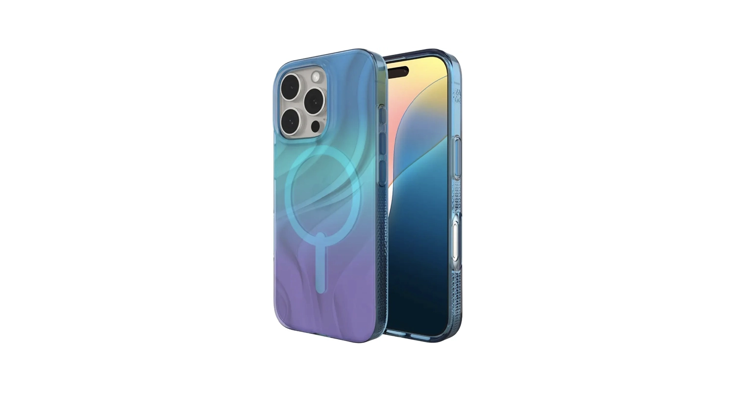 Kryt na mobil ZAGG Milan Snap iPhone 16 Pro Max přední a zadní pohled