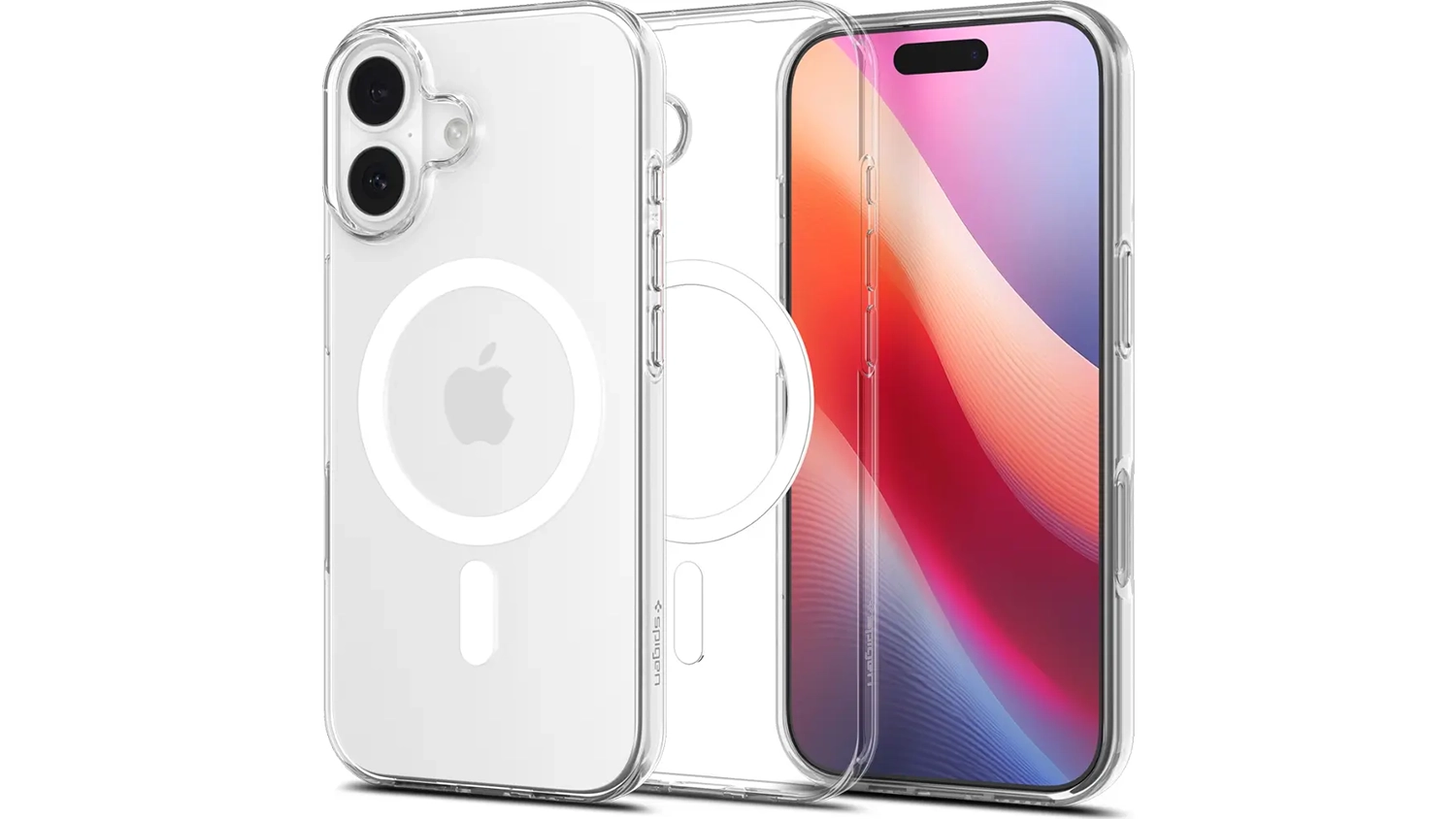 Kryt na mobil Spigen Liquid Crystal MS case iPhone 17 Clear white z prednej a zadnej strany class=