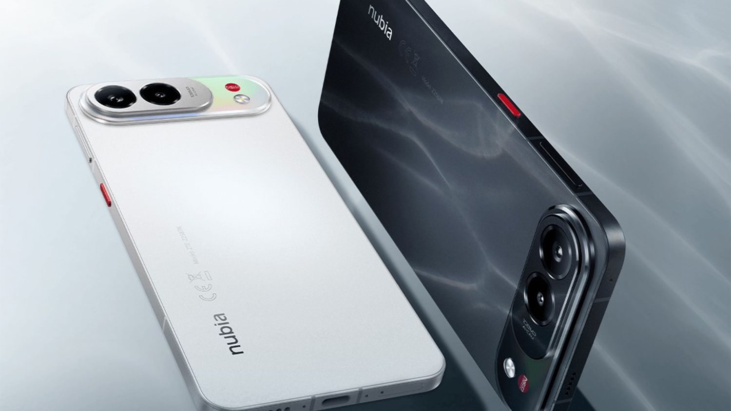 Biely a čierny telefón ZTE nubia Air Pro