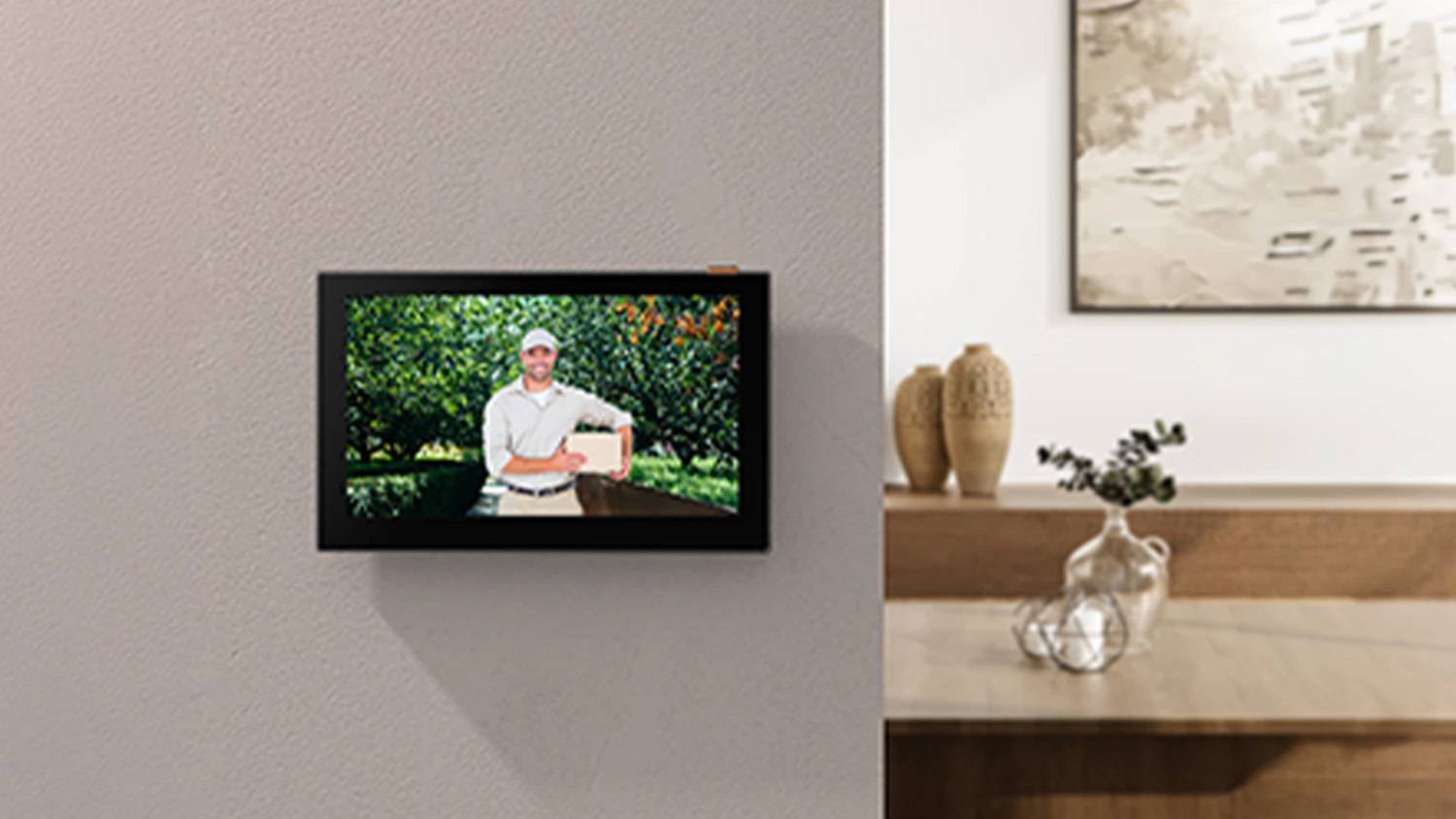 N&aacute;v&scaron;těvn&iacute;k zobrazen&yacute; na monitoru interkomu
