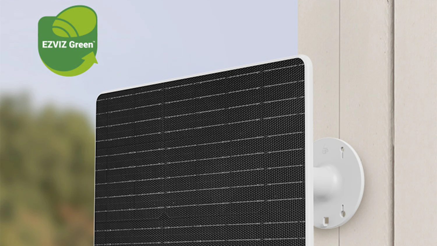Solární panel s baterií Ezviz 12 W na zdi