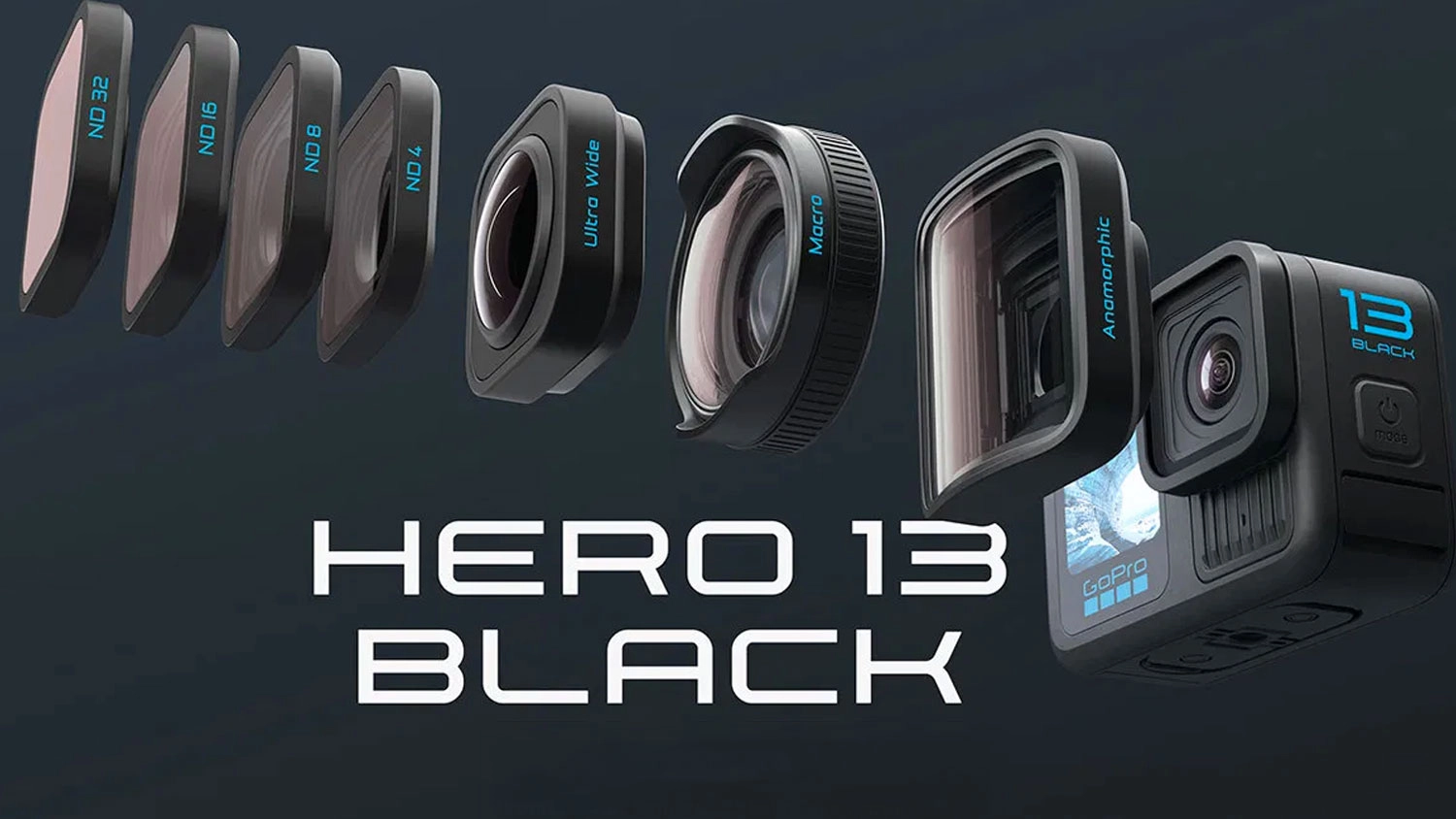 Objektivy a filtry před outdoorovou kamerou GoPro HERO13 Black