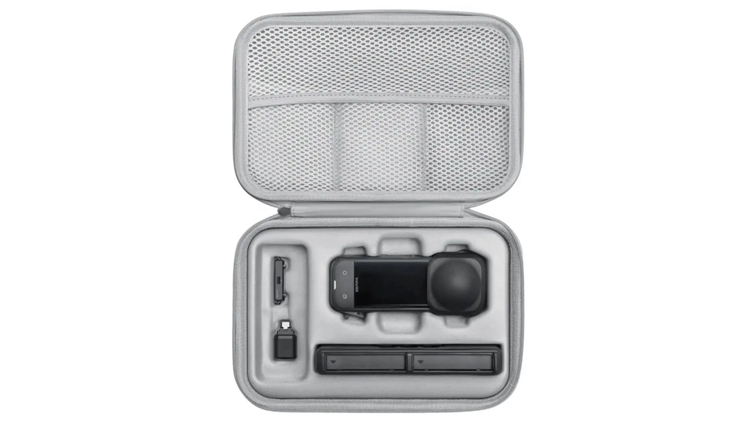 Přepravn&iacute; pouzdro Insta360 X5 s kamerou a př&iacute;slu&scaron;enstv&iacute;m