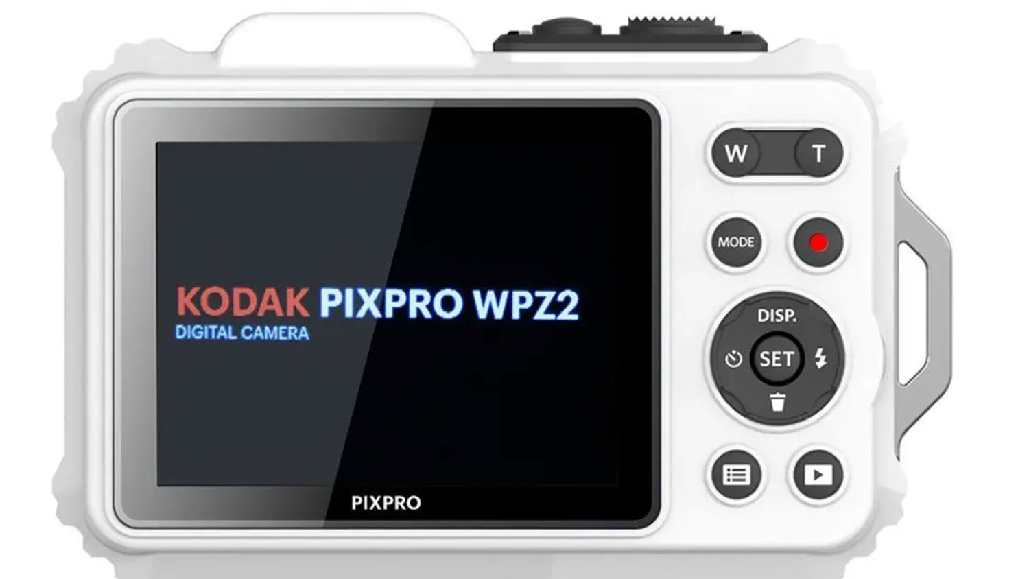 Displej digit&aacute;ln&iacute;ho fotoapar&aacute;tu Kodak WPZ2.