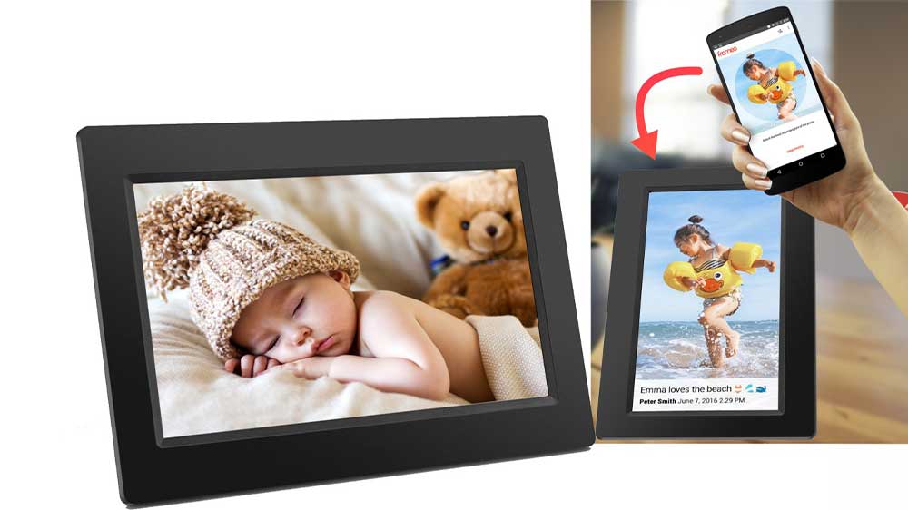 Digitální fotorámeček Denver PFF-1015B s fotkou, propojení s mobilem_02