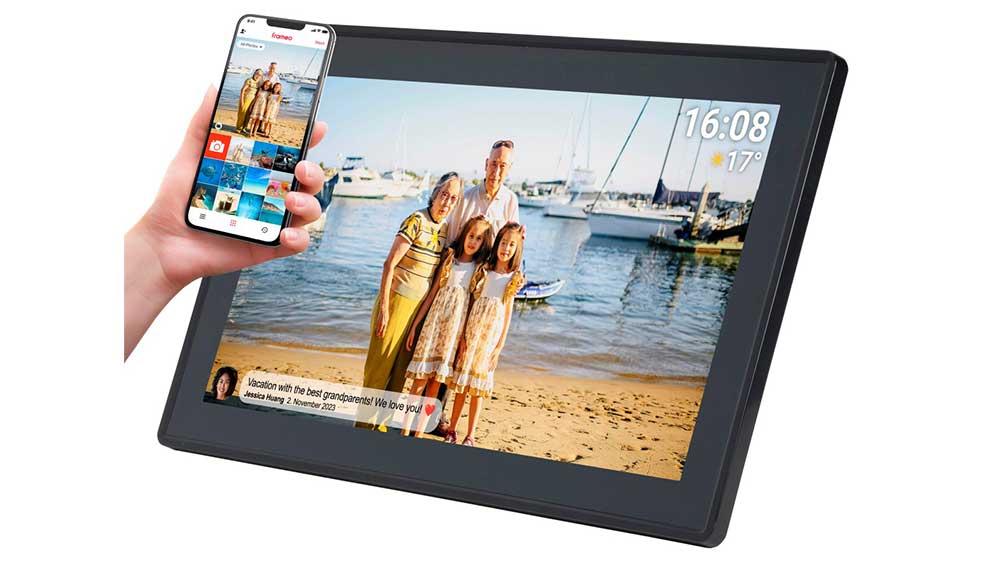 Digitální Wi-Fi fotorámeček Denver PFF-1515 15,6 palců nahrávání fotek pomocí chytrého mobilu_04