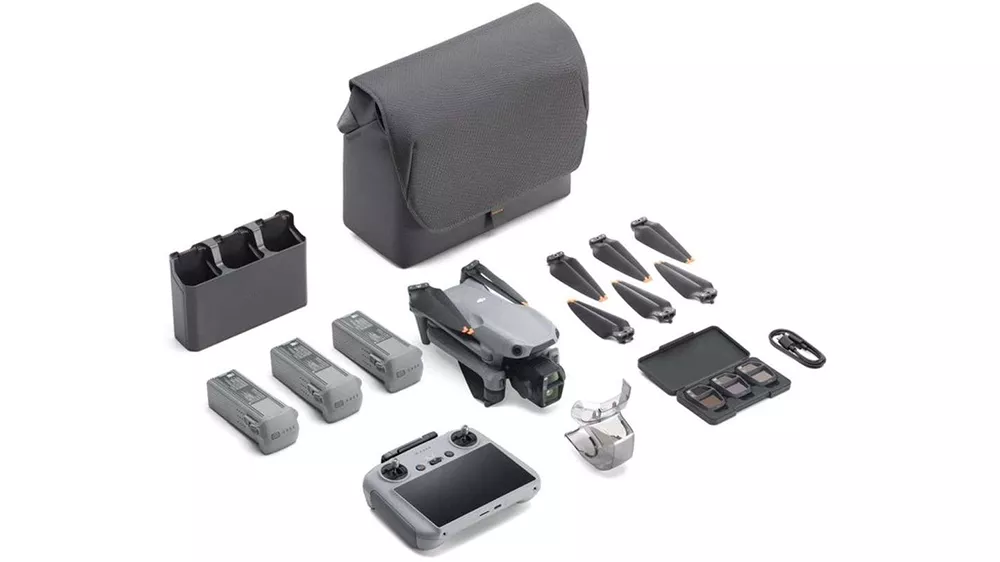 Dron ve velk&eacute; sadě DJI Air 3S Fly More Combo (DJI RC 2) &ndash; Sada dronu s př&iacute;slu&scaron;enstv&iacute;m _04