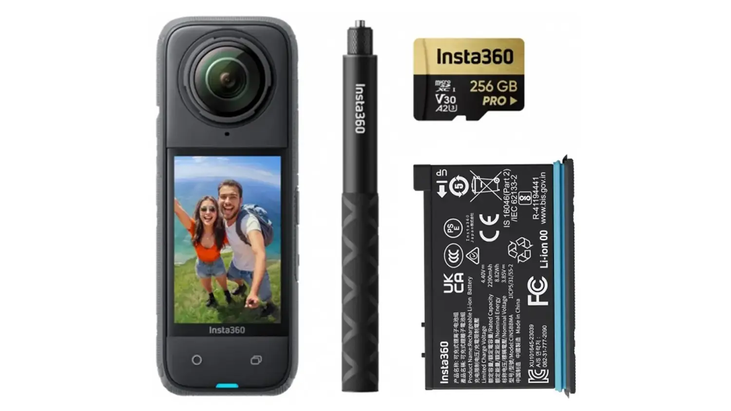 Kamera Insta360 X4 cestovatelský balíček