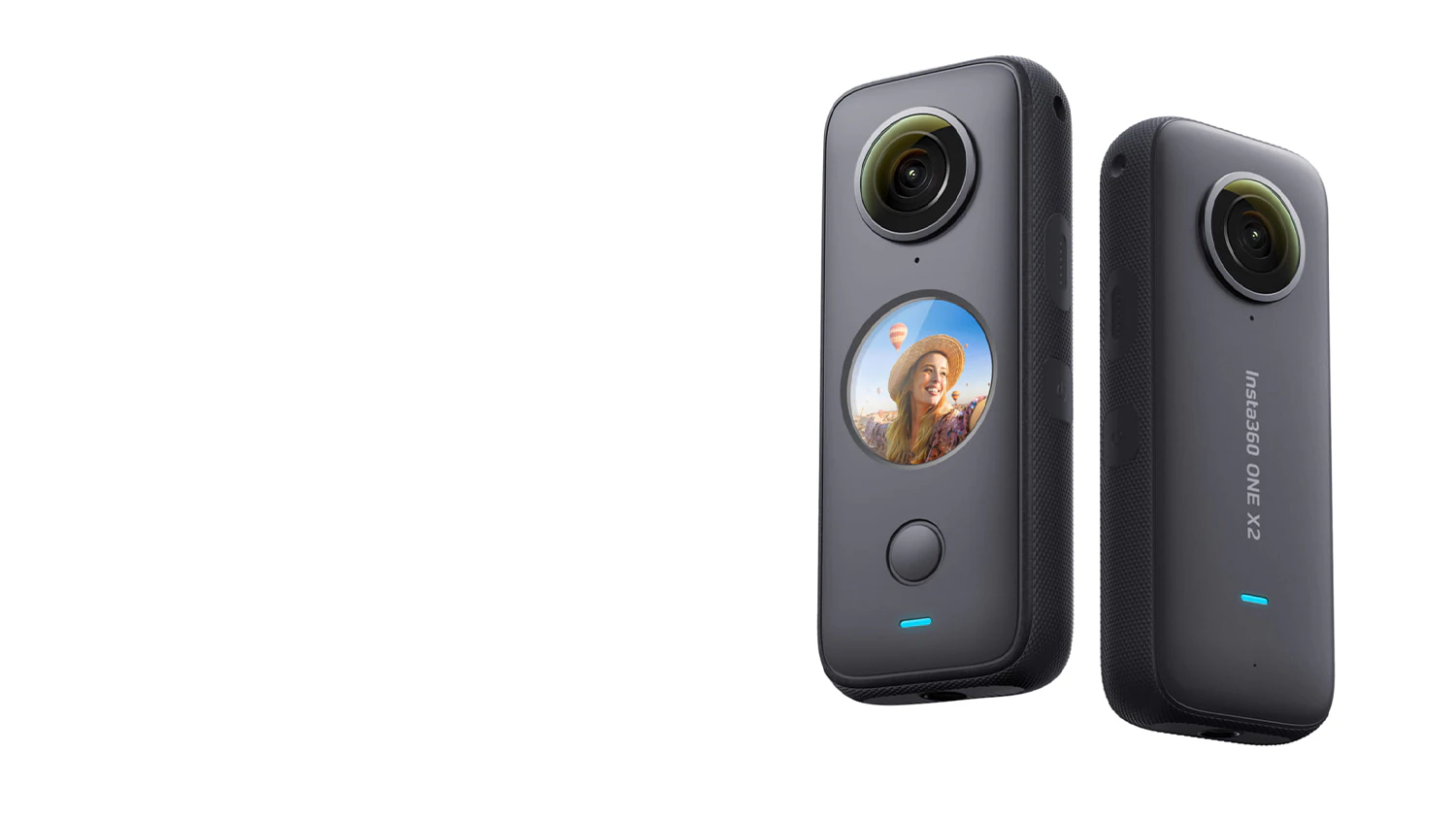 Outdoorová kamera Insta360 ONE X2 zepředu a zezadu