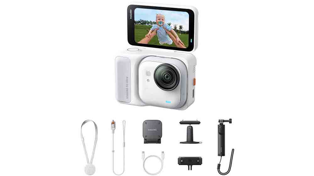 Akční kamera Insta360 GO Ultra Creator Bundle bílá_01