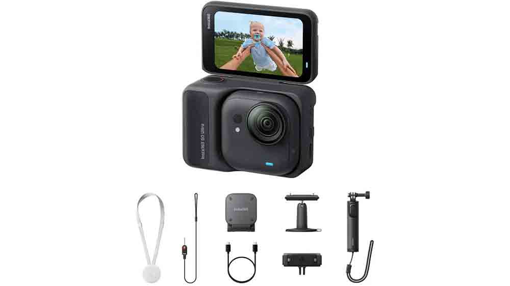 Akční kamera Insta360 GO Ultra Creator Bundle černá_01