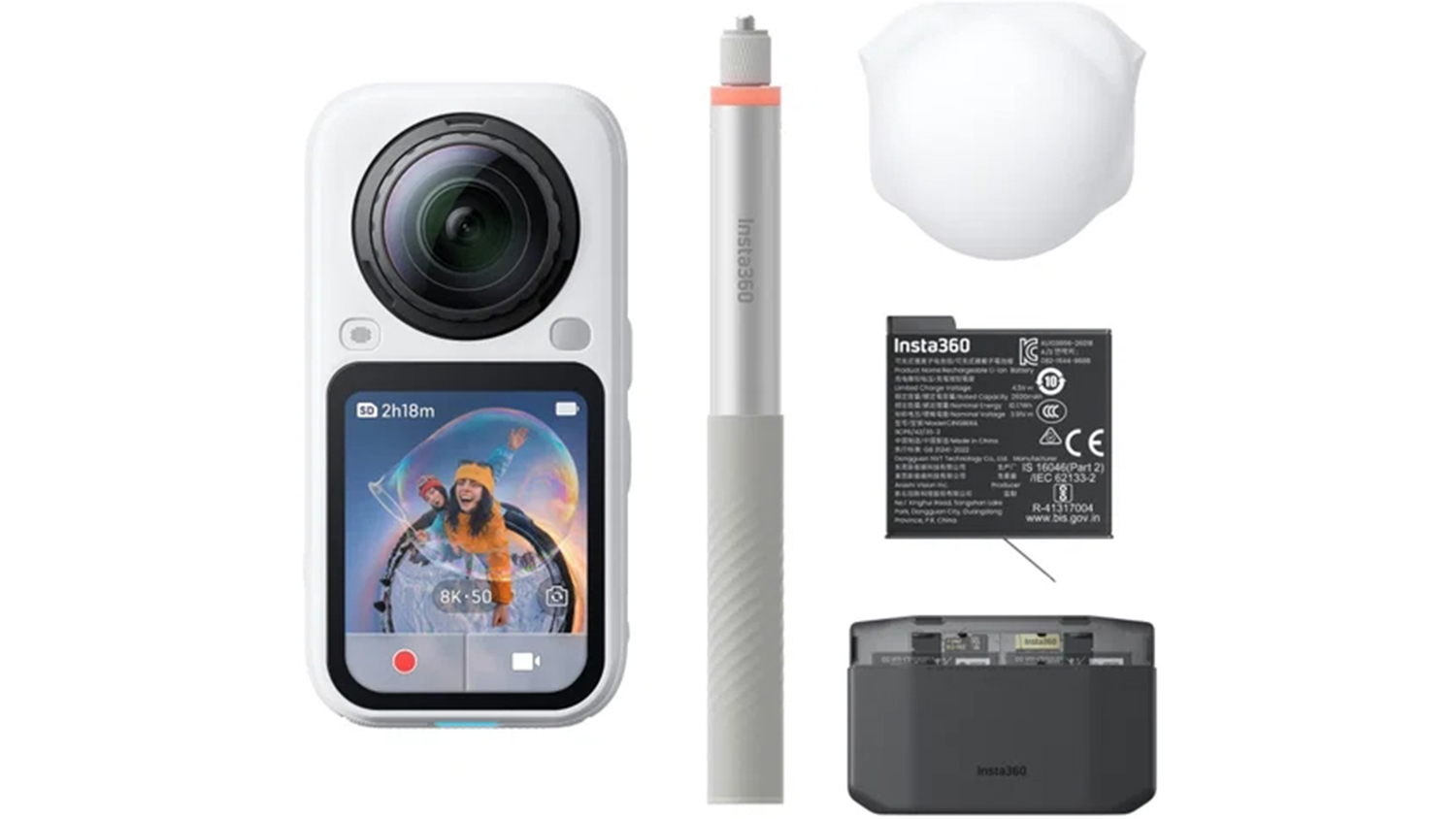 Kamera Insta360 X6 Essentials Bundle White