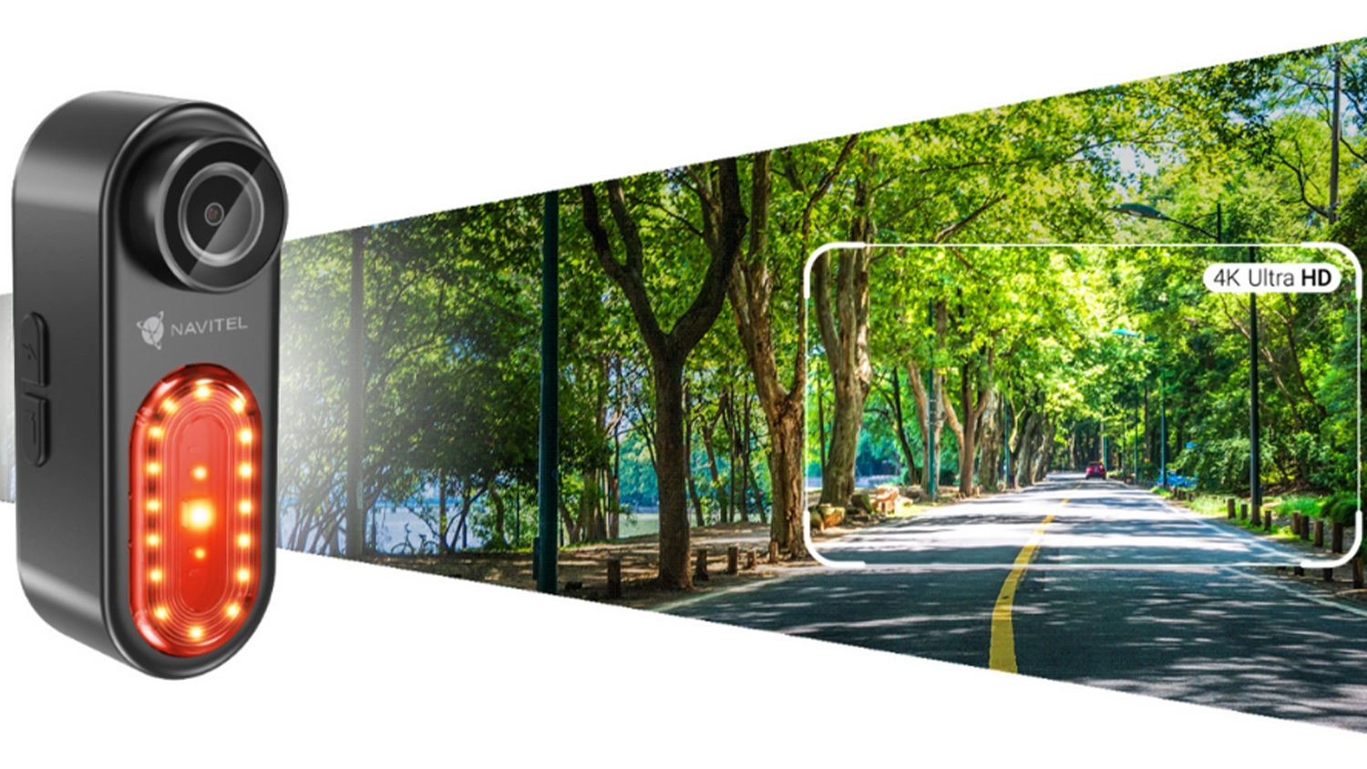 Kamera NAVITEL FLOW BL800 a z&aacute;běr na silnici