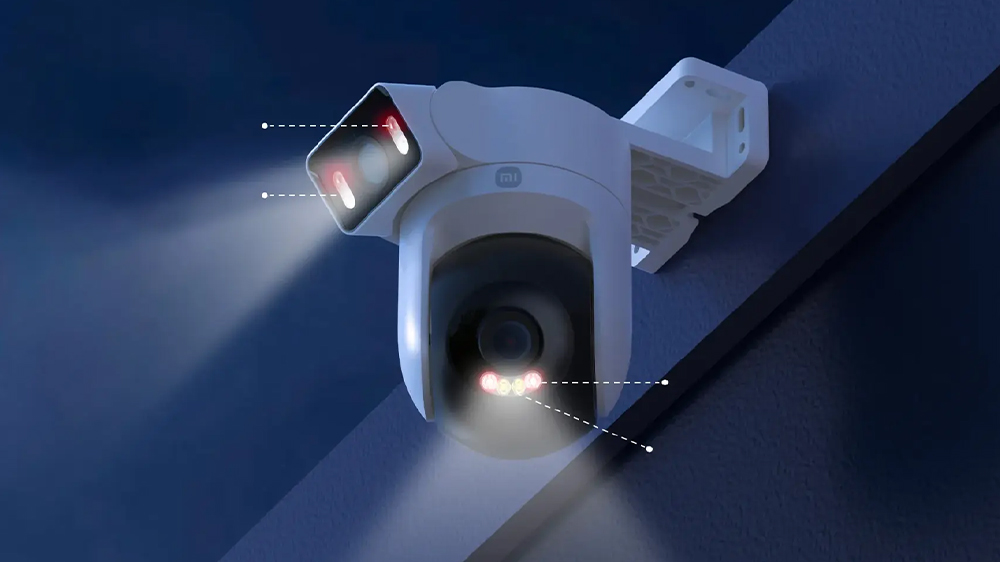 Bezpečnostní outdoor kamera Xiaomi CW500 Dual EU snímá prostor za tmy_04