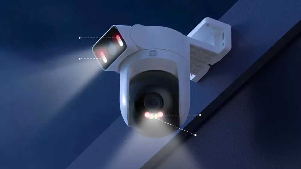 Bezpečnostní outdoor kamera Xiaomi CW500 Dual EU snímá prostor za tmy_04