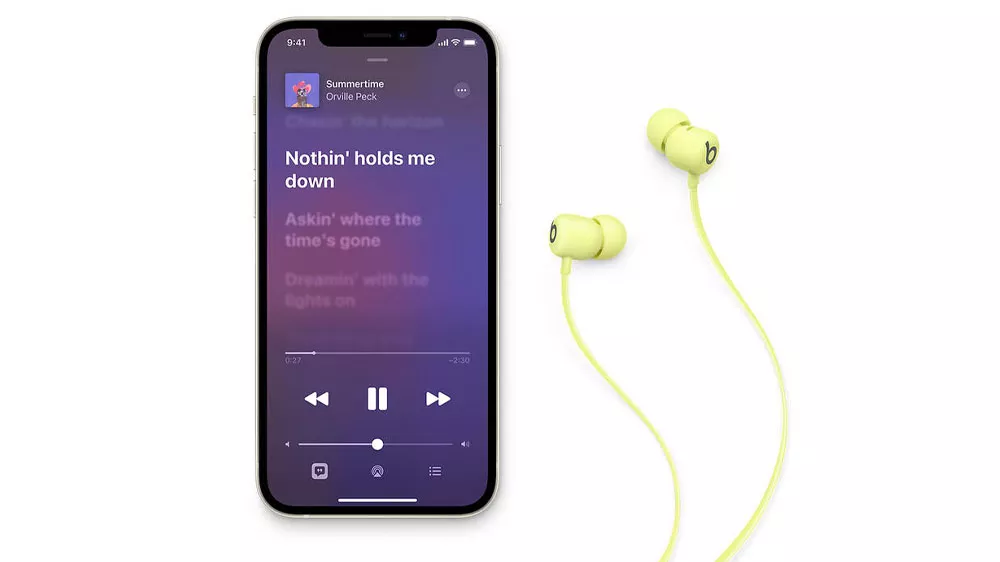 Sportovn&iacute; sluch&aacute;tka Beats Flex All-Day Wireless Earphones Yuzu Yellow propojen&aacute; s mobilem_03