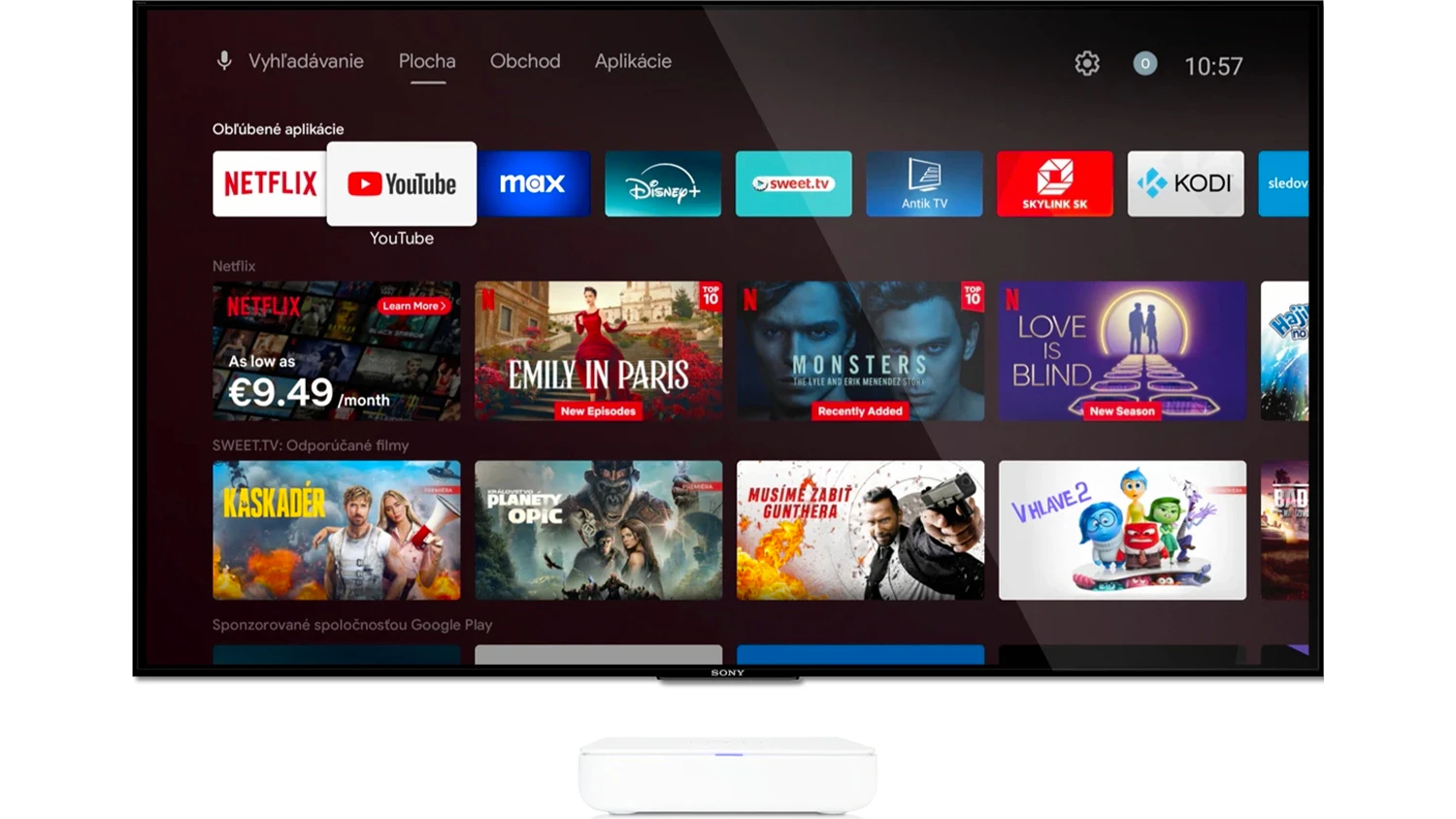 Rozhranie Google TV 14