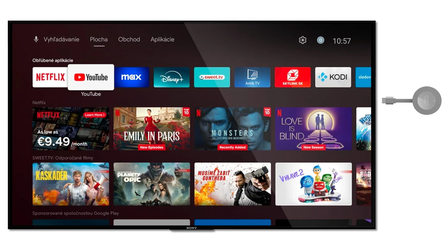 Rozhranie Google TV 14