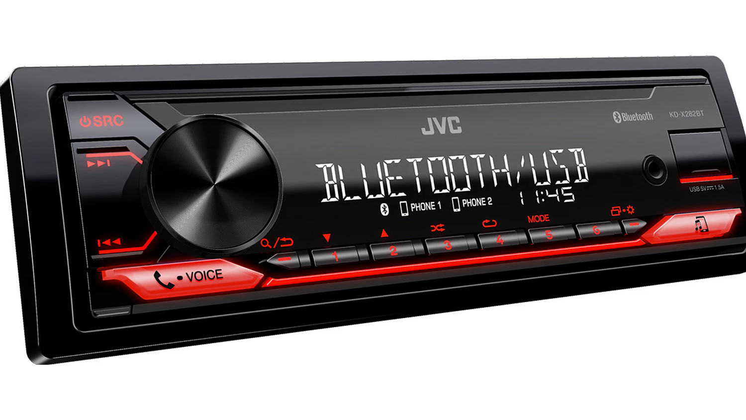 Autor&aacute;dio JVC KD-X282BT pohľad zboku