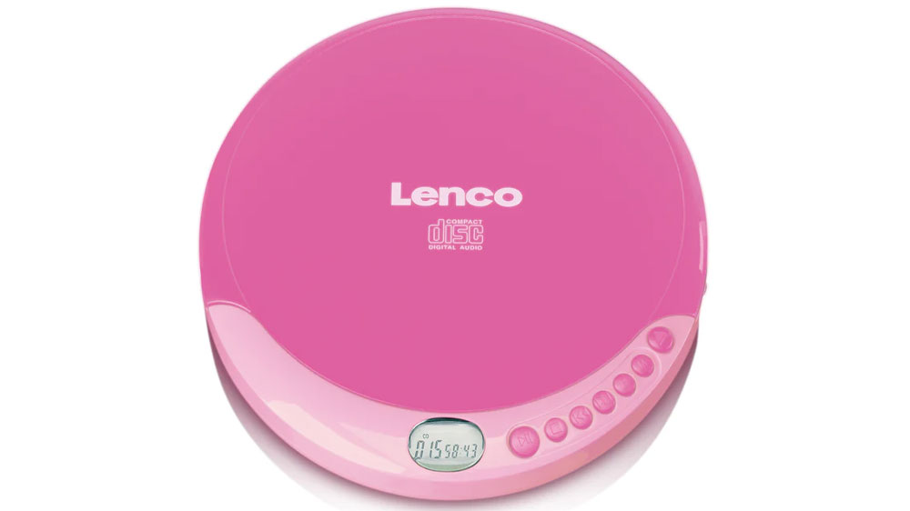 Přenosný CD přehrávač Lenco 011PK růžový_01