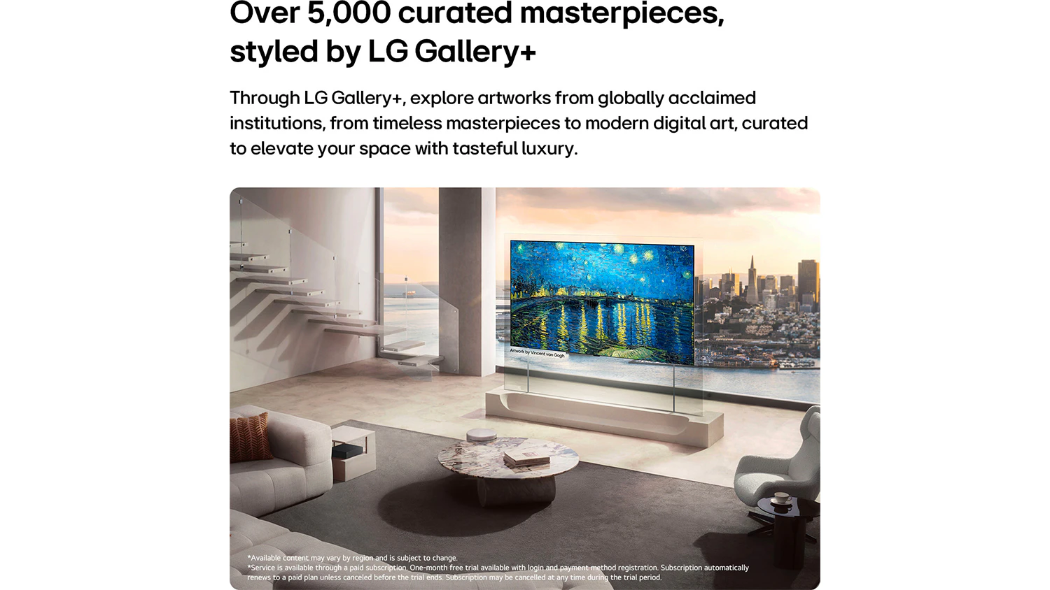 Smart OLED AI TV LG OLED83W69LA s LG Gallery+