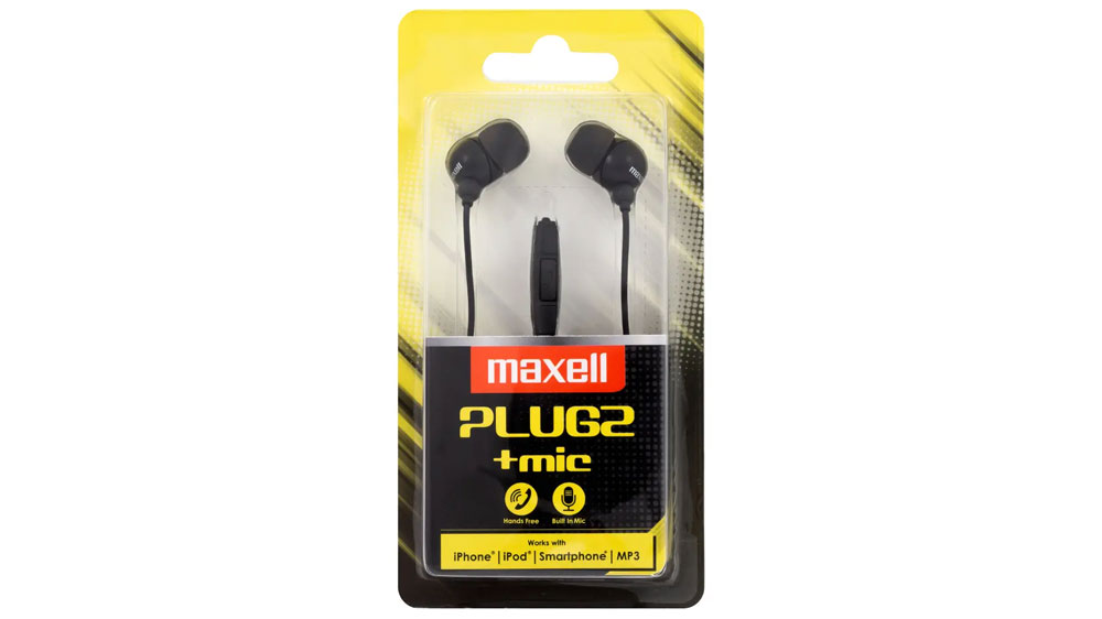 Slúchadlá Maxell PLUGZ+ MIC BLACK v krabičke_03