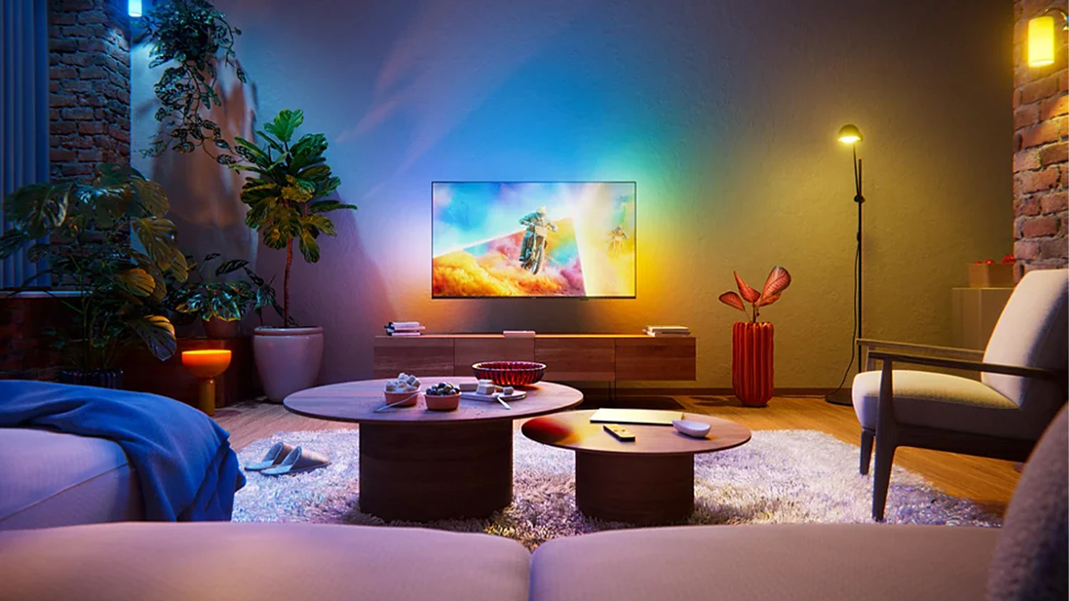 Televize Philips v interiéru
