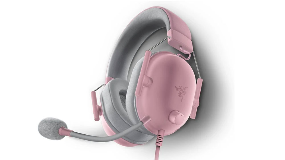 Herní sluchátka Razer BlackShark V2 X Xbox růžová z boku_05