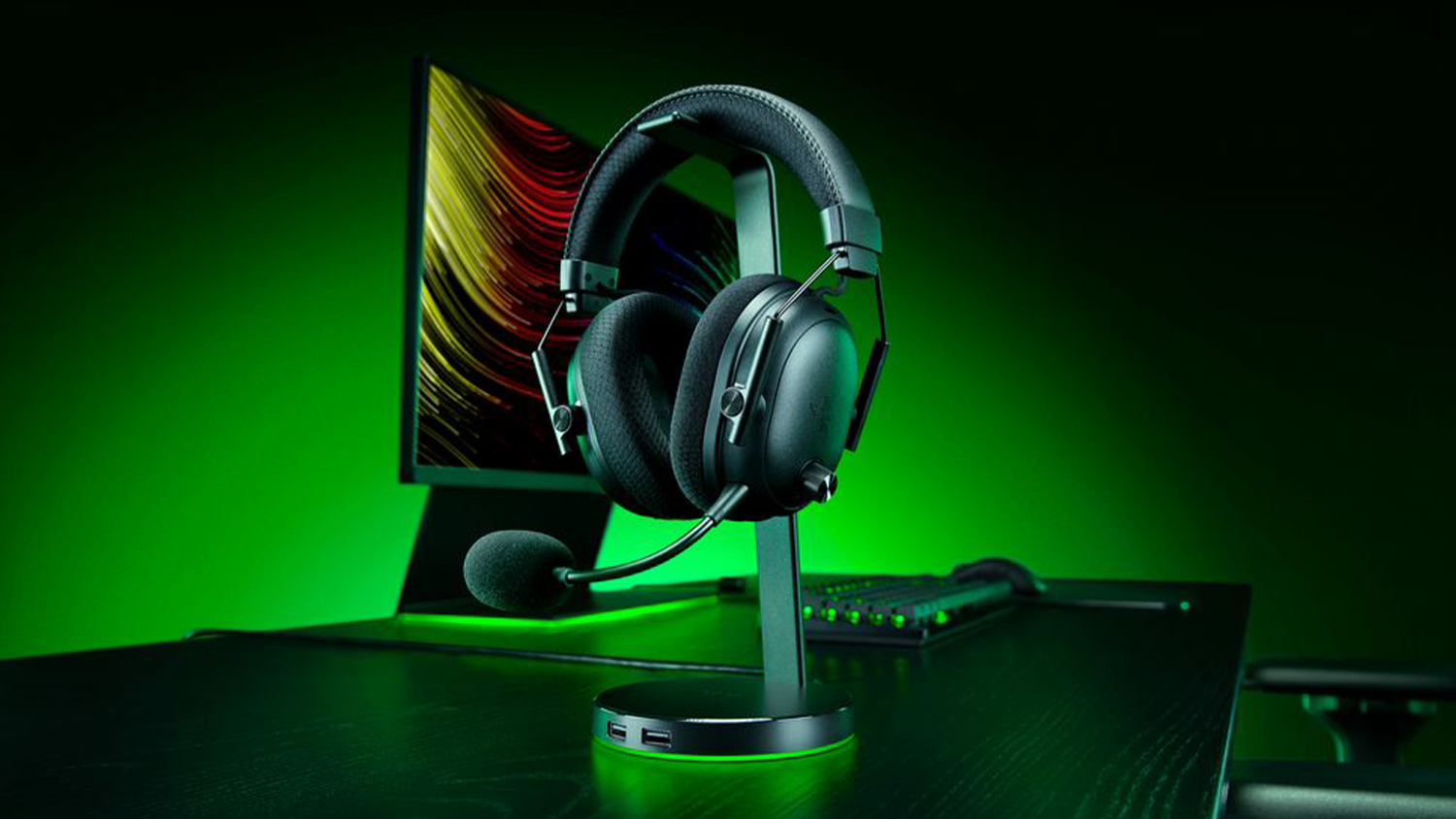 Herné slúchadlá Razer BlackShark V3 Pro v stojane