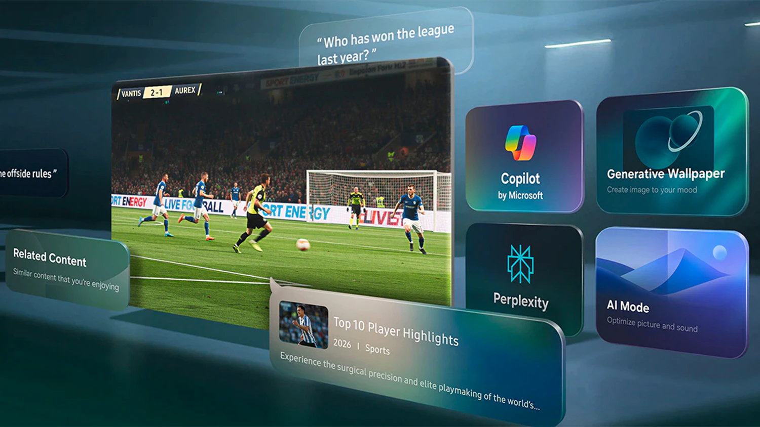 Vizualizace Samsung Vision AI Companion