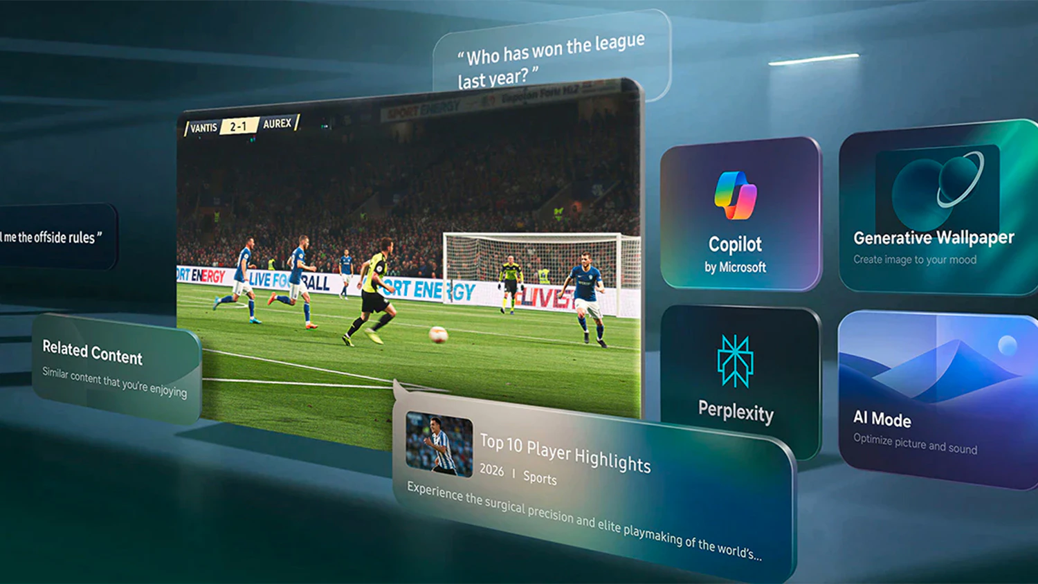 Vizualizace Samsung Vision AI Companion