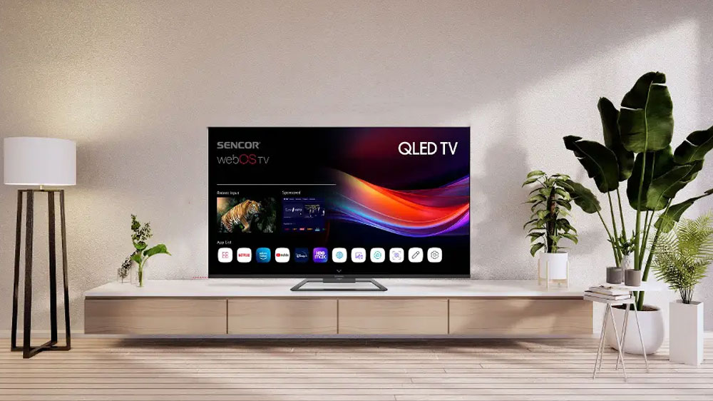 QLED televize Sencor SLE 55Q871B v interiéru_02