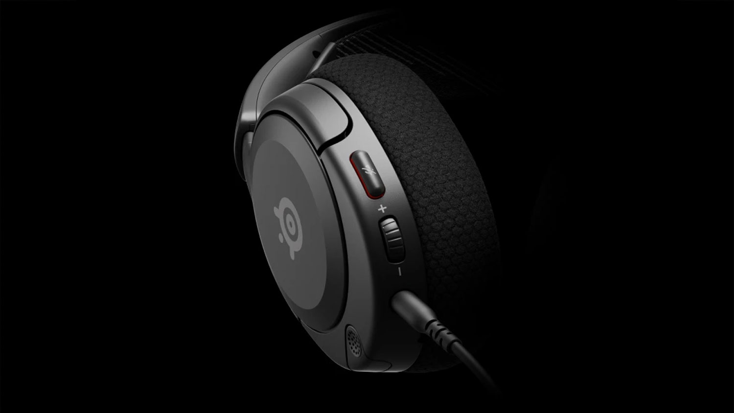 Ovládacie prvky na slúchadle SteelSeries Arctis Nova 1 čierna
