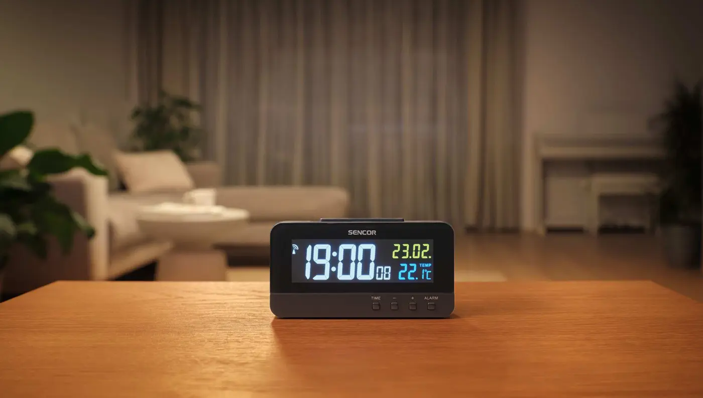 Digitální hodiny s budíkem Sencor SDC 4800 B