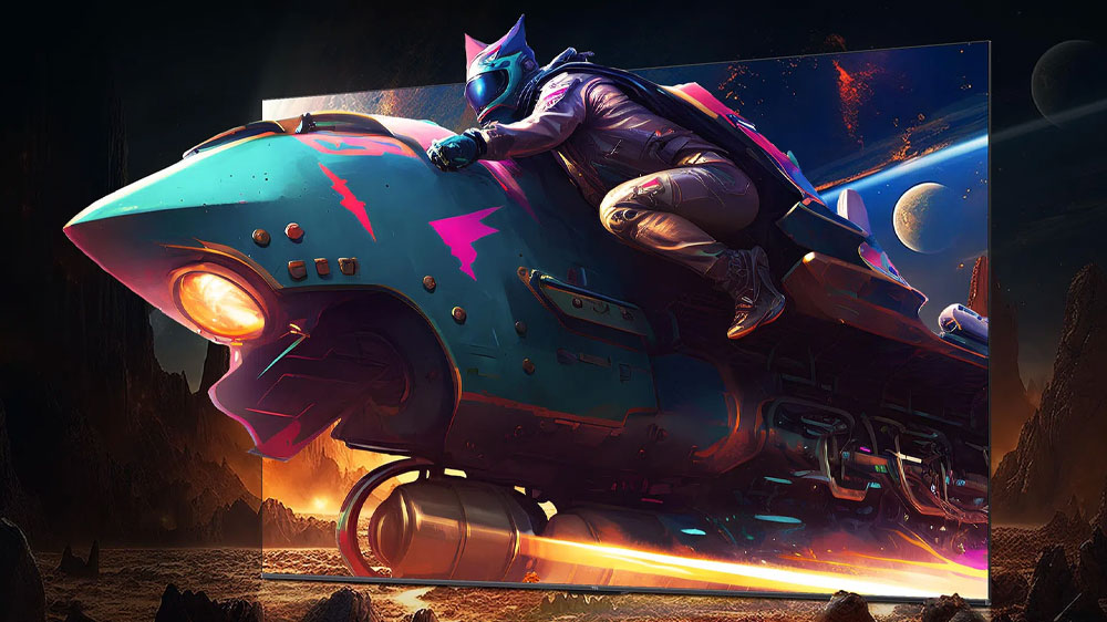 Herná scéna na televízore TCL Mini LED QLED 55Q6C_07