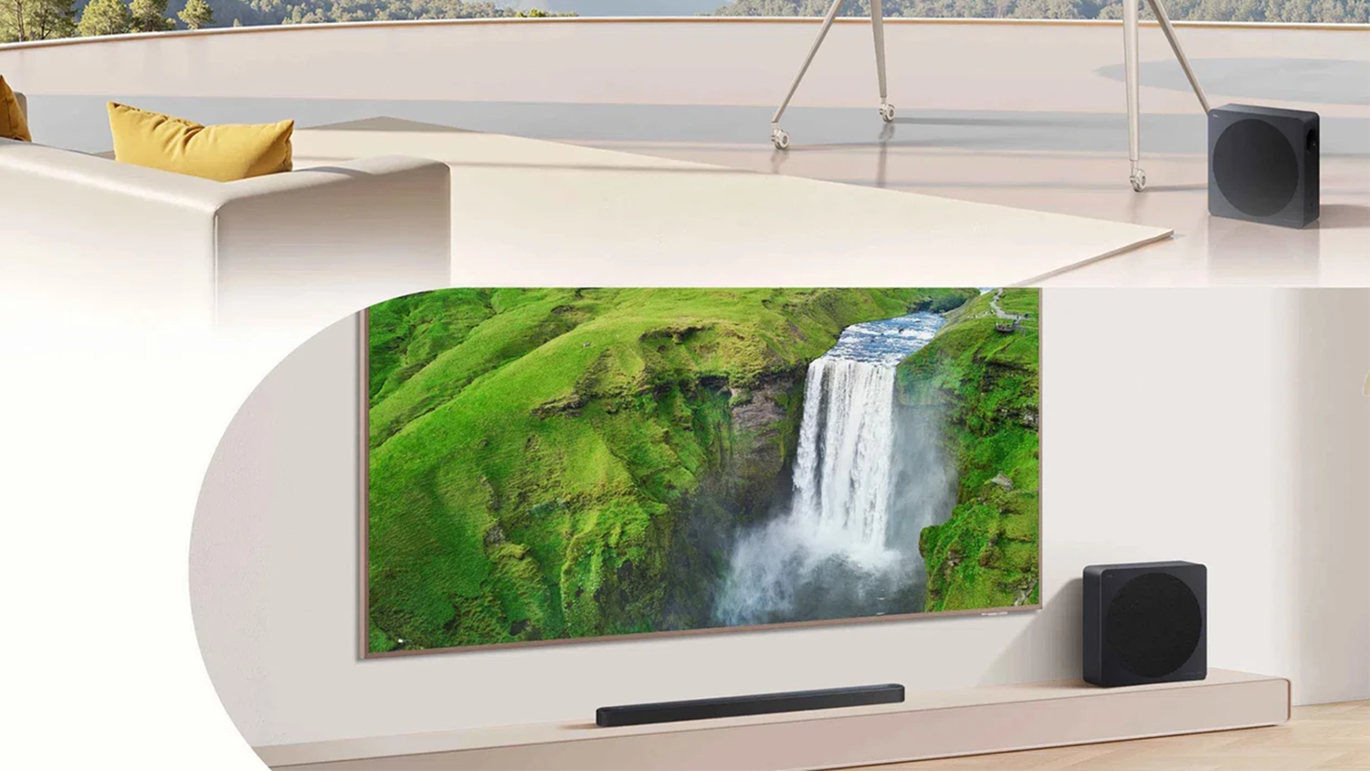 Soundbar TCL A65K Design Series čierny v domácnosti