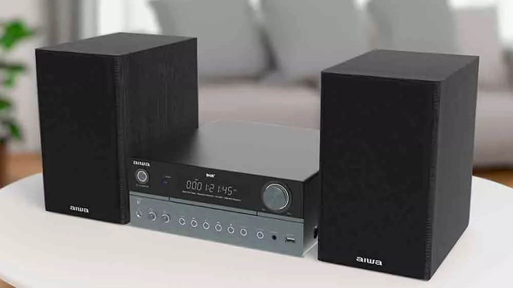 Mikrosystém AIWA MSBTU-700DAB 50W na stole_02