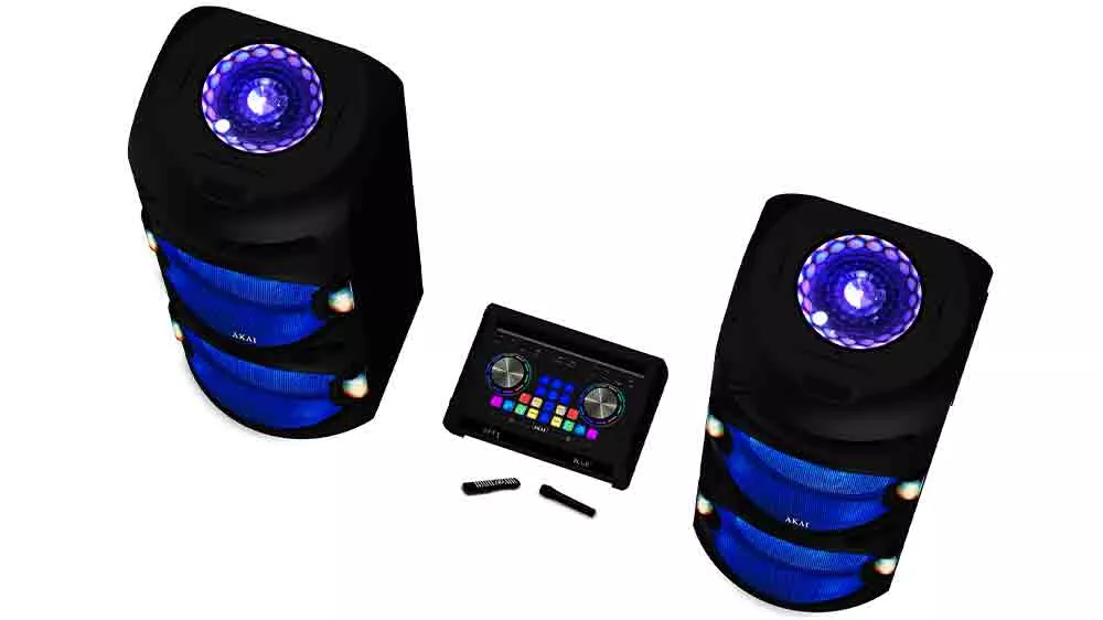 AV reprosoustava Akai Dual speaker systém Y5 pohled zeshora