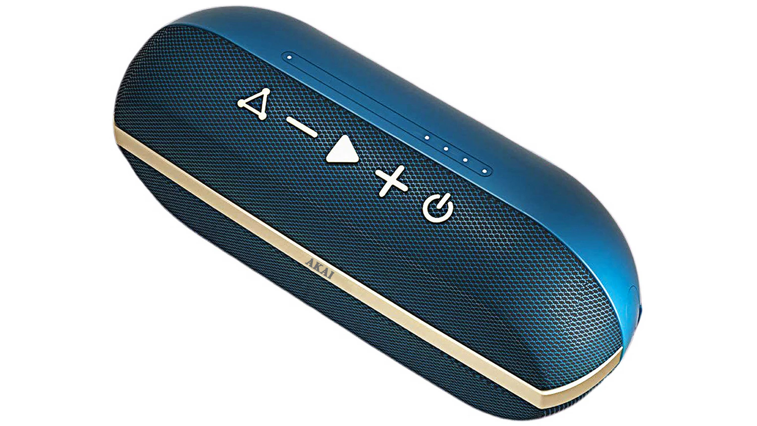 Bezdrátový reproduktor Akai ABTSW-30 BLUE horní pohled