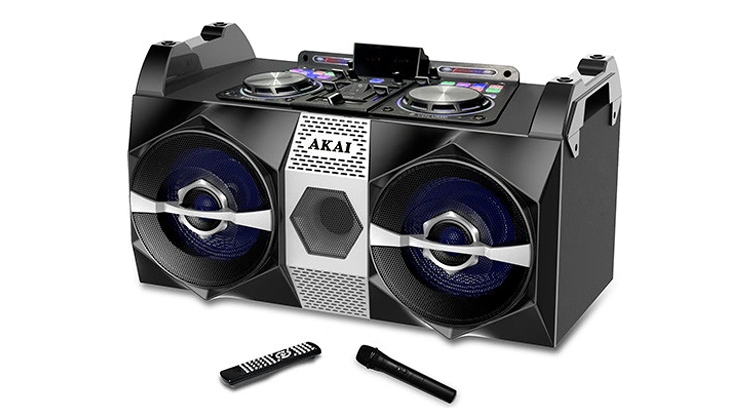 Reproduktor AKAI DJ S1HB BT s mikrofonem a d&aacute;lkov&yacute;m ovl&aacute;d&aacute;n&iacute;m