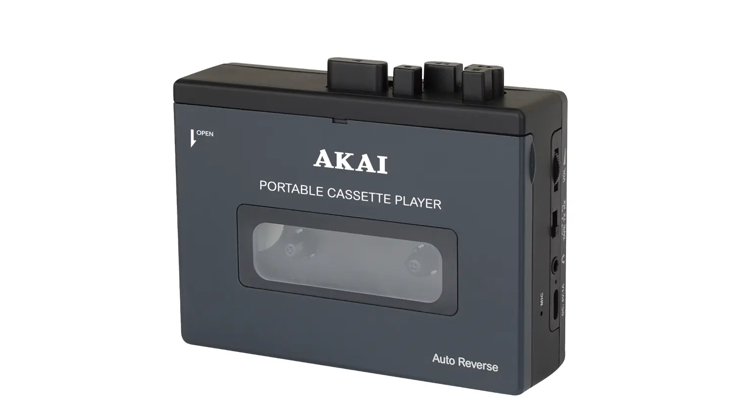 Walkman AKAI POCKET TAPE černý přední pohled