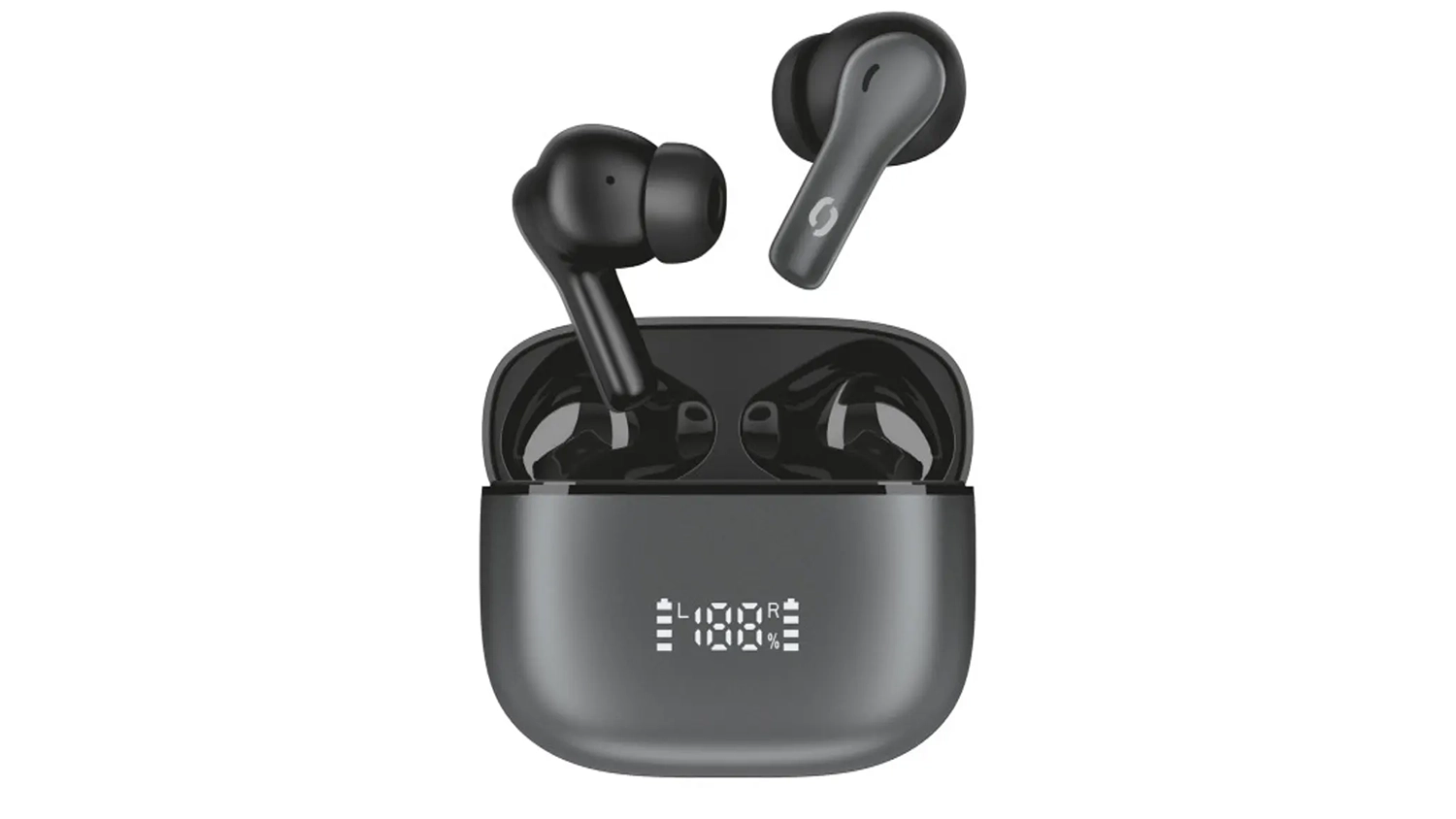 Bluetooth sluch&aacute;tka Aligator SUPER ANC+ čern&aacute; i s pouzdrem