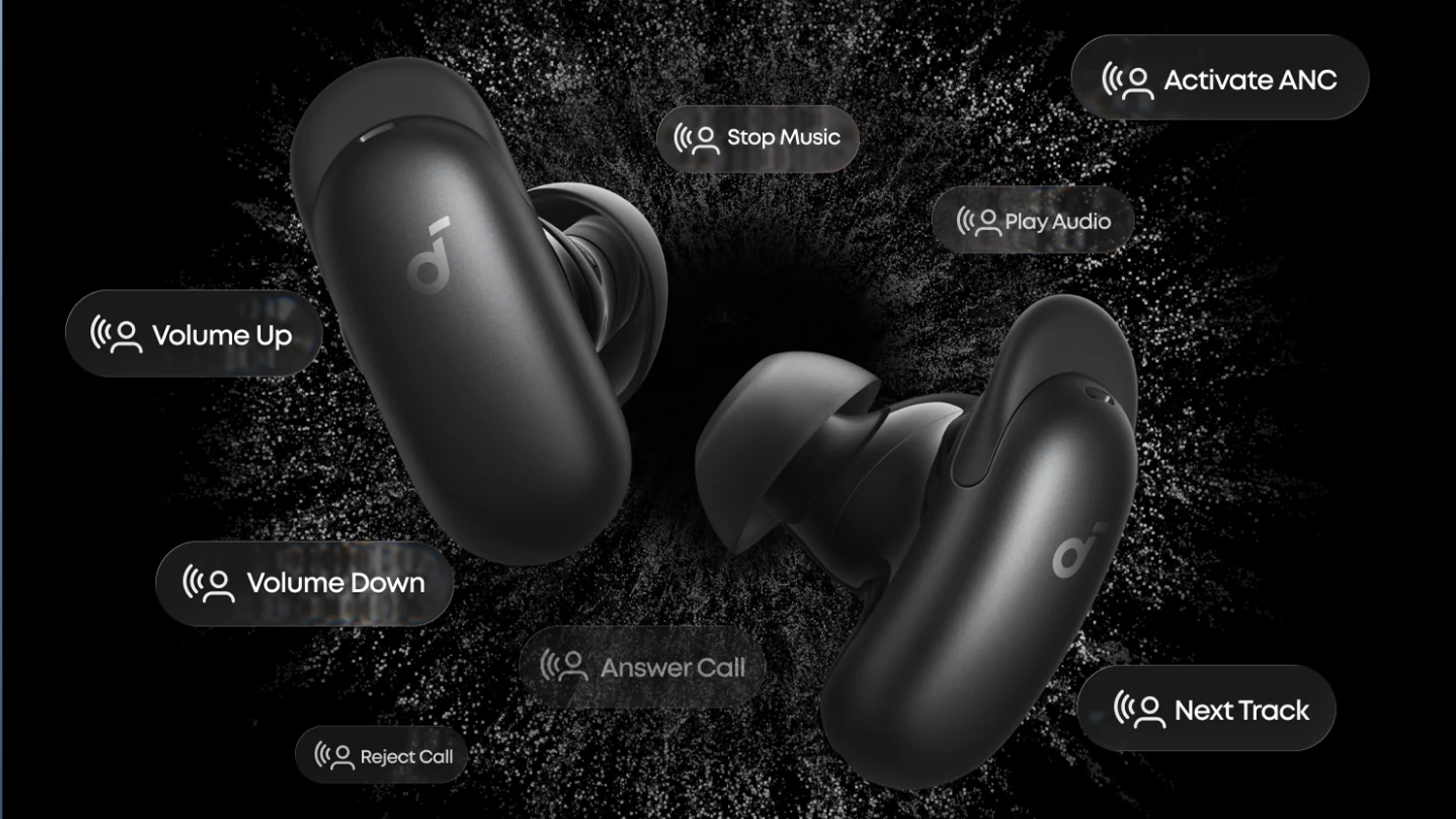 Hlasové príkazy Anker Soundcore Liberty 5 Pro