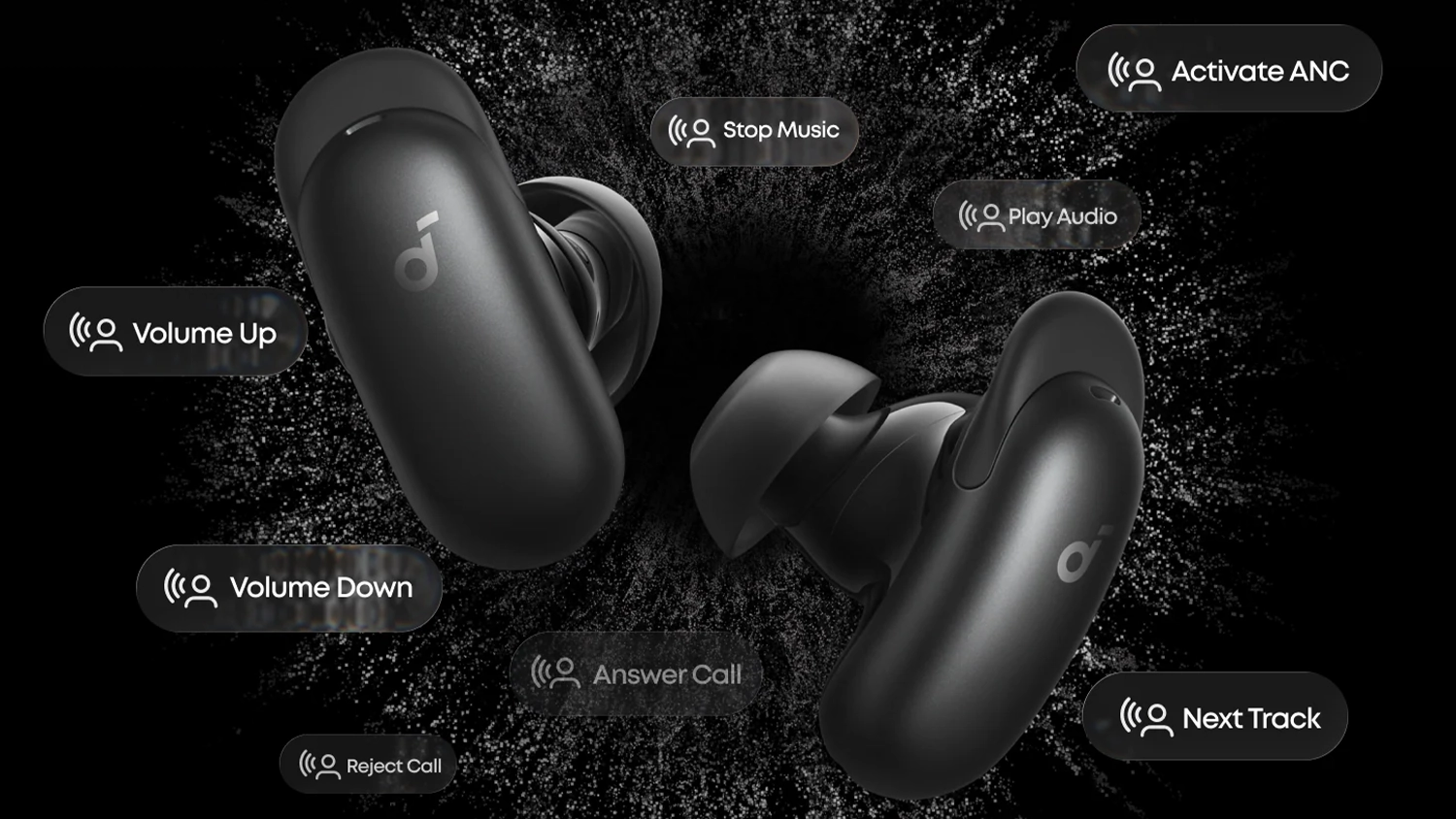 Hlasové príkazy Anker Soundcore Liberty 5 Pro