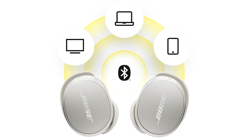 Vizualizace připojení sluchátek Bose QuietComfort Earbuds přes Bluetooth_03