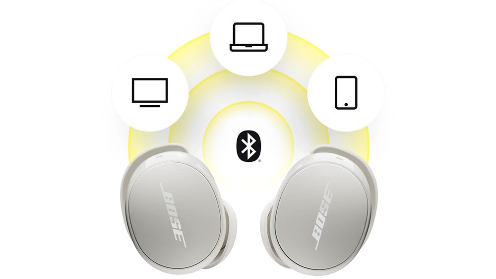 Vizualizace připojení sluchátek Bose QuietComfort Earbuds přes Bluetooth_03
