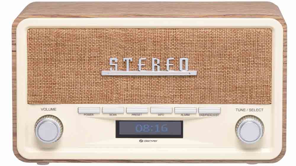 Rádio Denver DAB-18LW v dekore svetlého dreva
