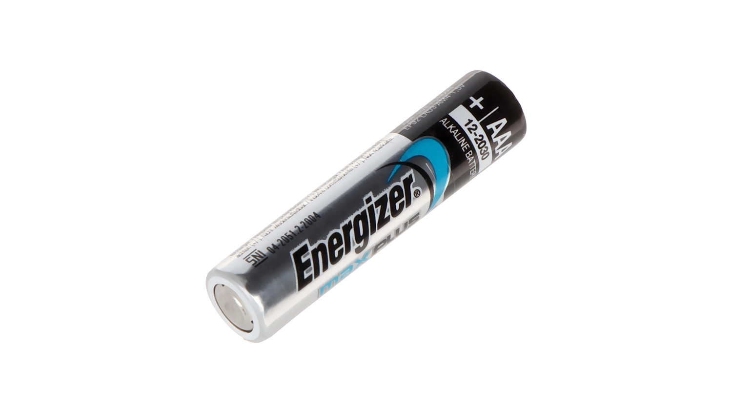 Spotřební baterie Energizer MAX PLUS LR03 AAA 4-Pack zobrazující detail jedné baterie